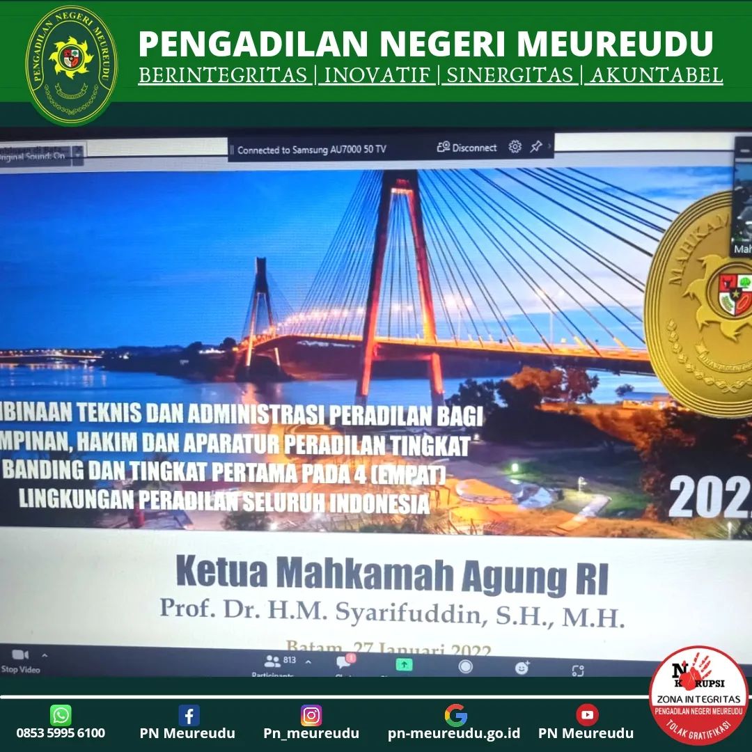 PEMBINAAN TEKNIS DAN ADMINISTRASI PERADILAN BAGI PIMPINAN, HAKIM DAN ...